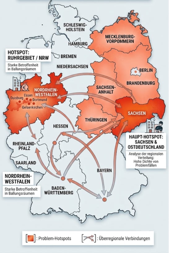 Hotspots Schrottimmobilien in Deutschland